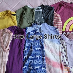 Size Large summer T shirts